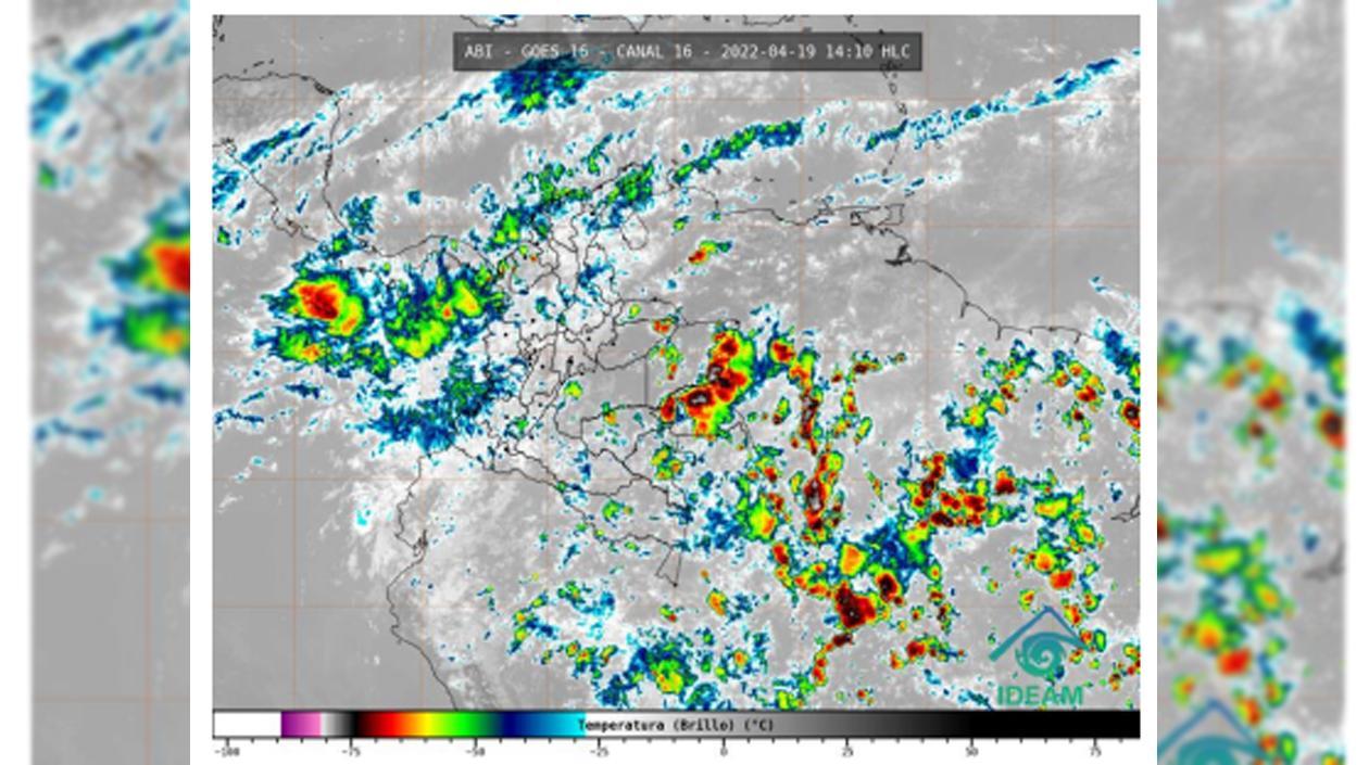 Pronóstico del tiempo del Ideam.