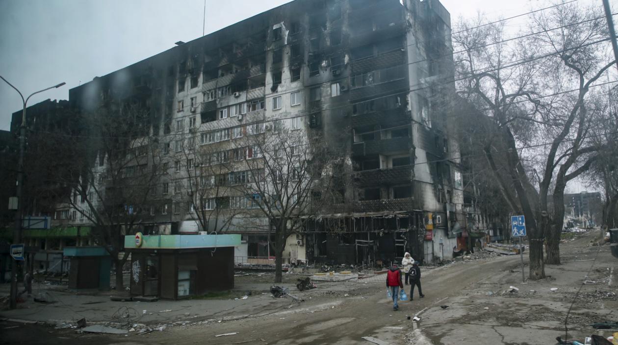 Así se encuentra Mariúpol.