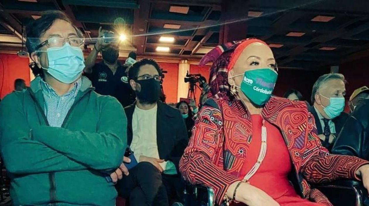 Gustavo Petro y Piedad Córdoba.