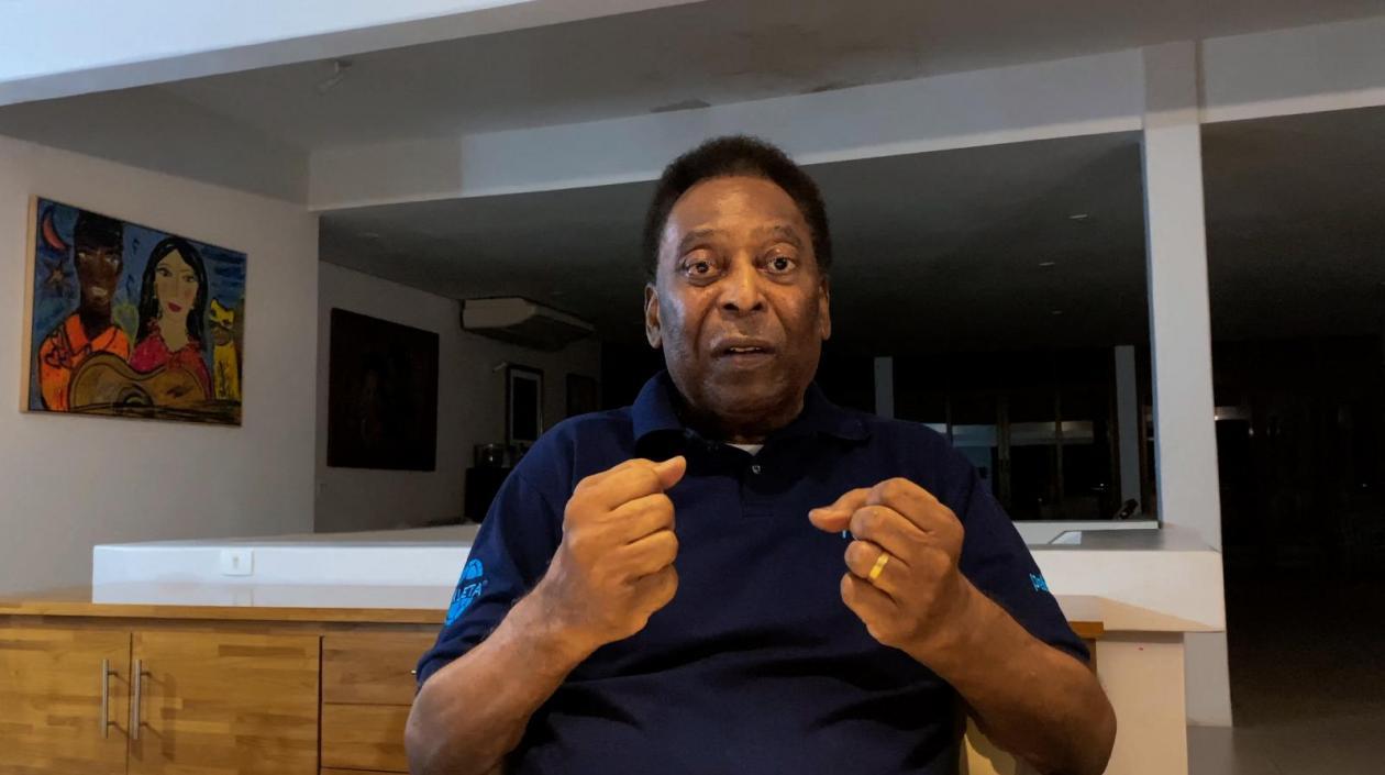 Pelé, ex futbolista brasileño. 