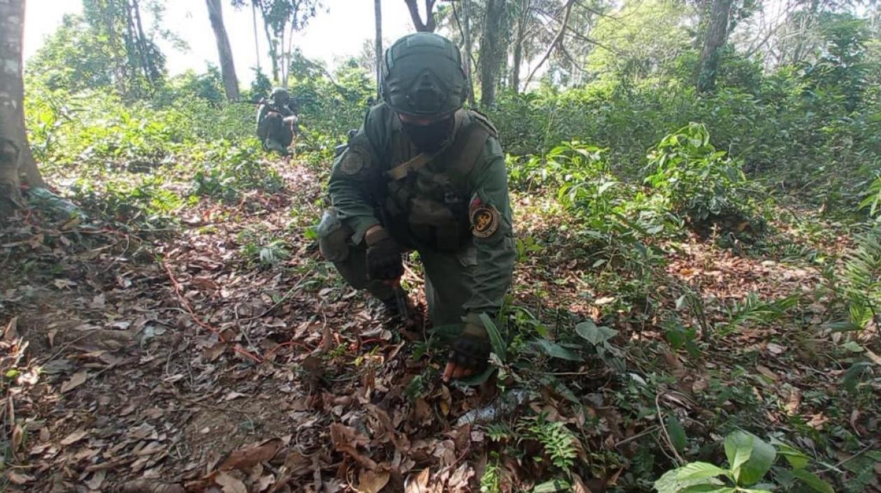 Soldados venezolanos hacen presencia en Apure.