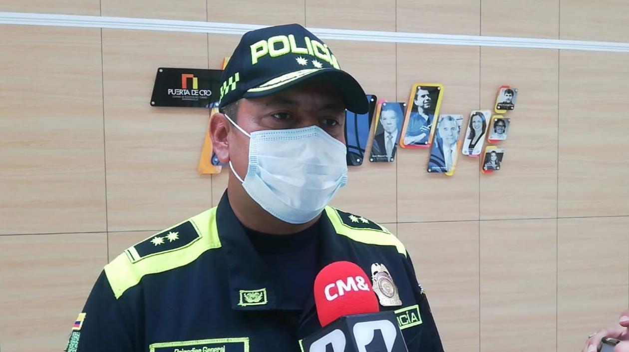 Comandante de la Policía Metropolitana de Barranquilla, brigadier general Luis Carlos Hernández Aldana.