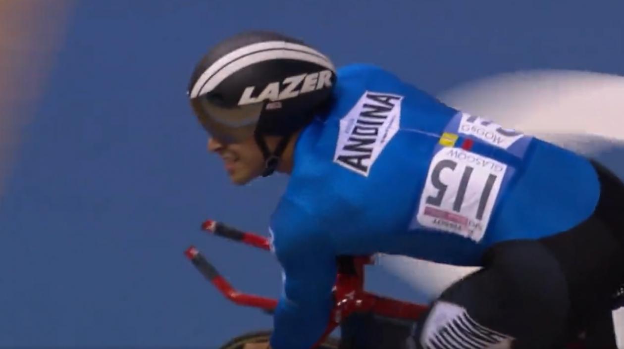 Cristian Ortega, ciclista barranquillero. 