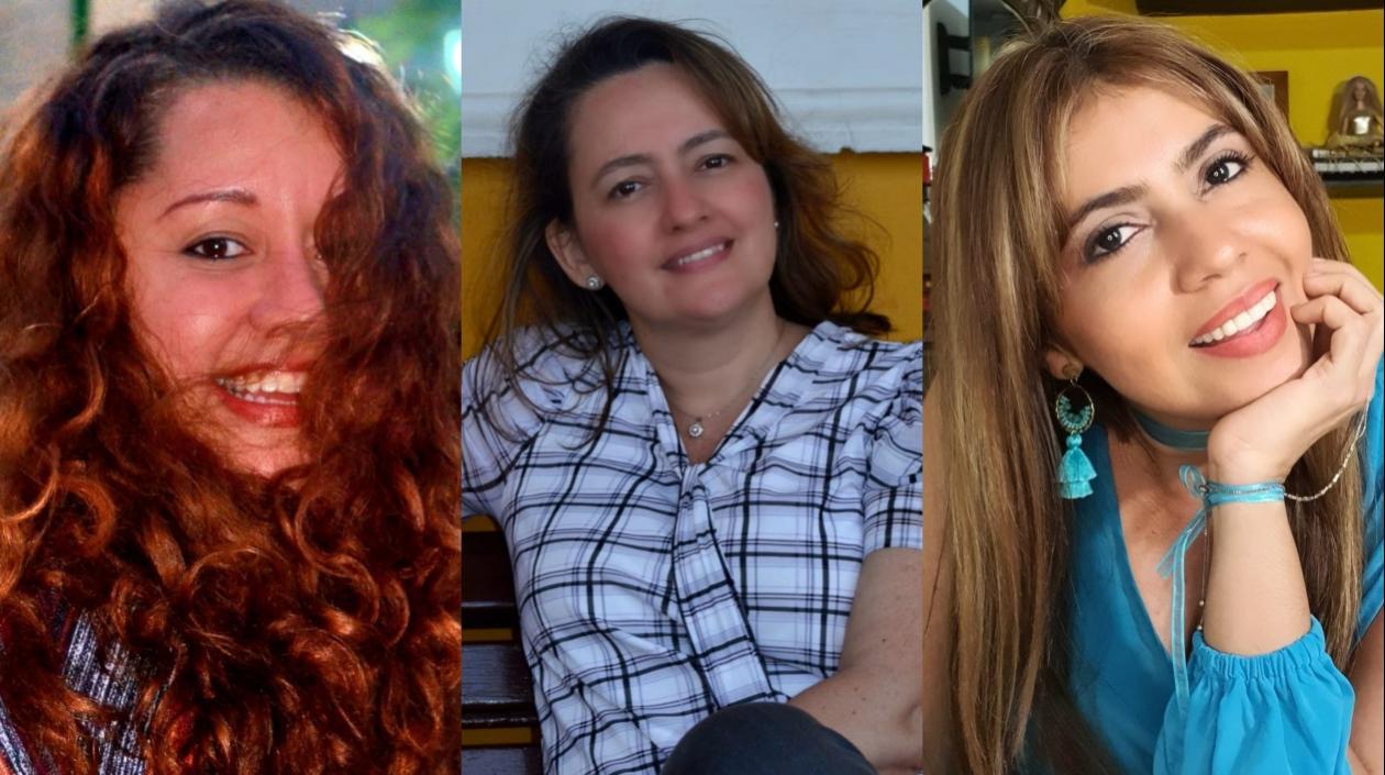 Rosa Herrera Bossio, Yajaira Pinilla Carrascal y Dina Luz Pardo.
