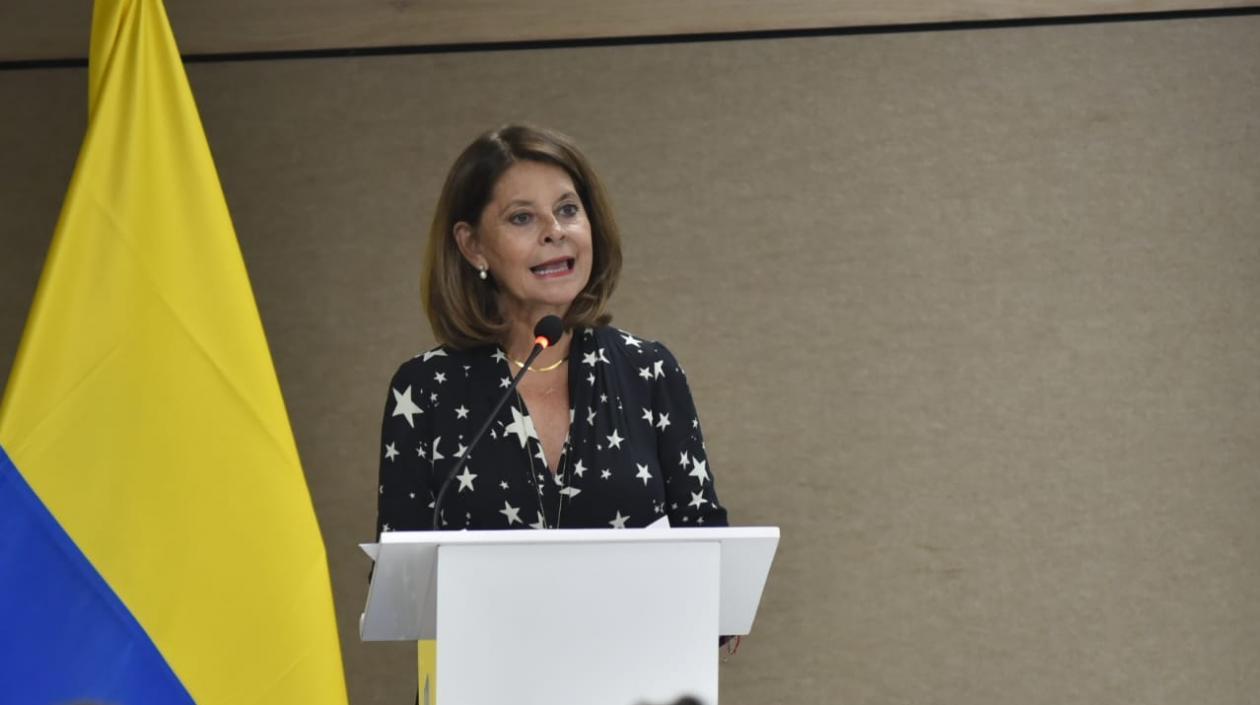 La Vicepresidenta y Canciller de la República, Marta Lucía Ramírez, en Barranquilla