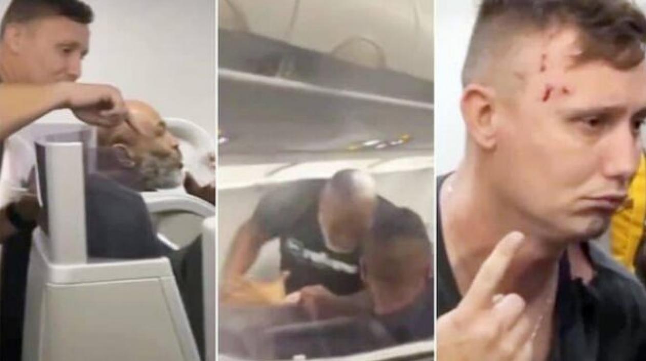 La víctima recibió atención médica en el aeropuerto, tras recibir golpes de Mike Tyson.