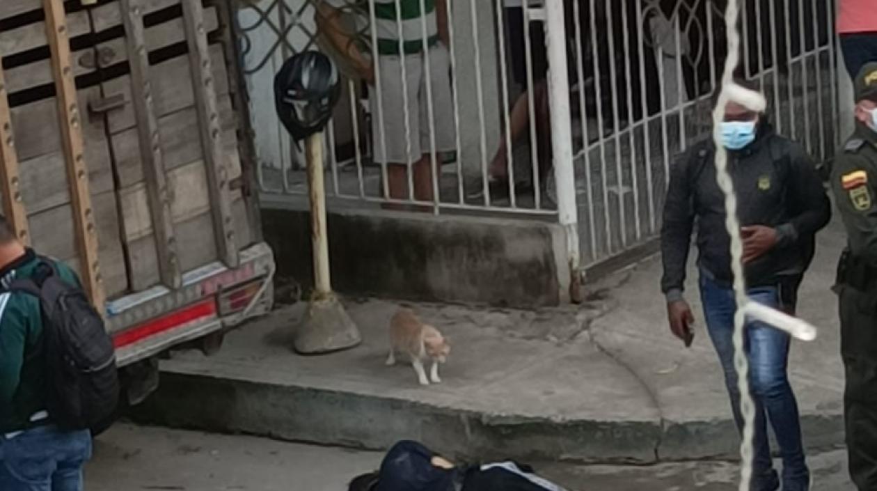 Lugar de los hechos en el barrio Los Cedros de Soledad.