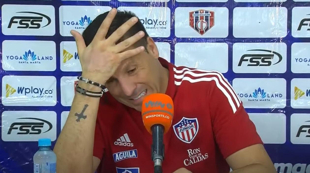 Juan Cruz Real, entrenador de Junior. 