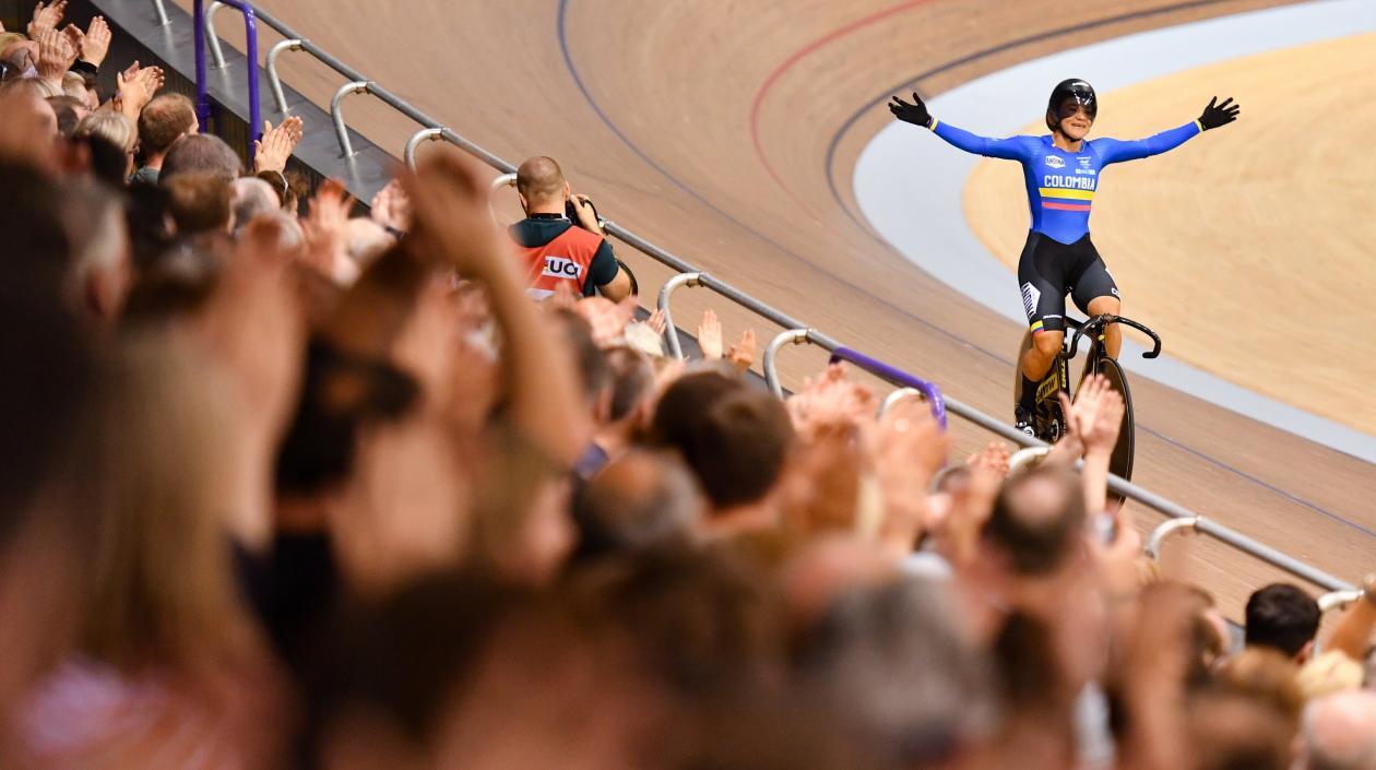 Martha Bayona, ciclista colombiana. 