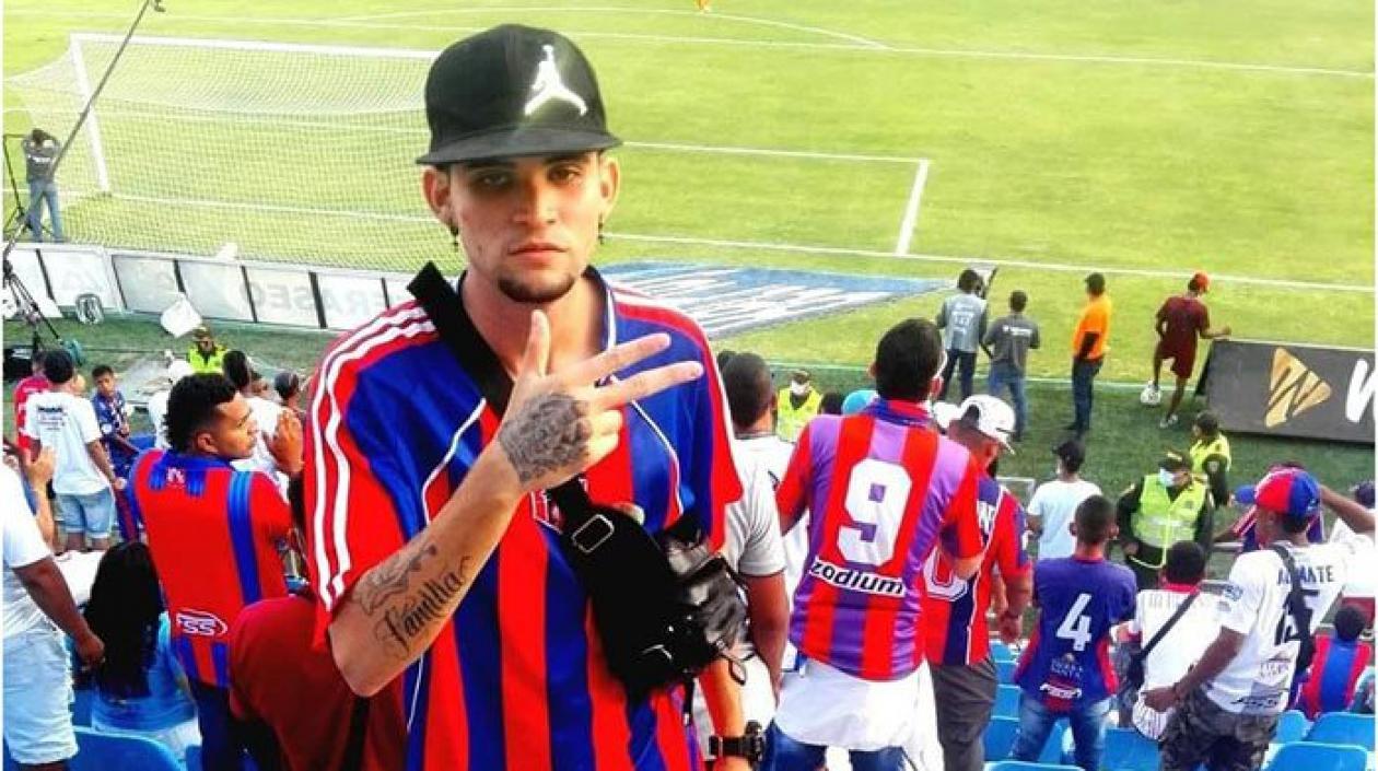 Brandon Gustavo Somosa Gutiérrez, hincha del Unión Magdalena fallecido. 