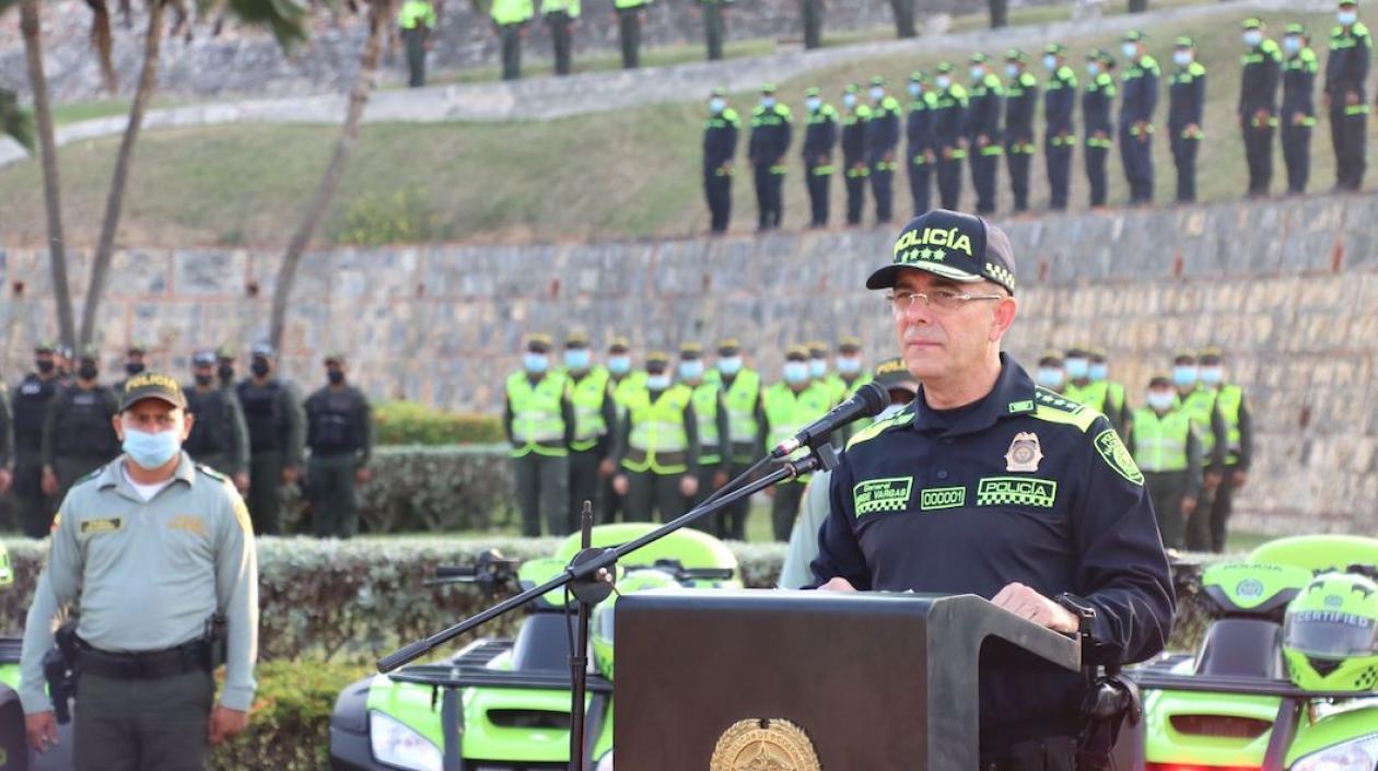 General Jorge Luis Vargas, Director de la Policía Nacional.