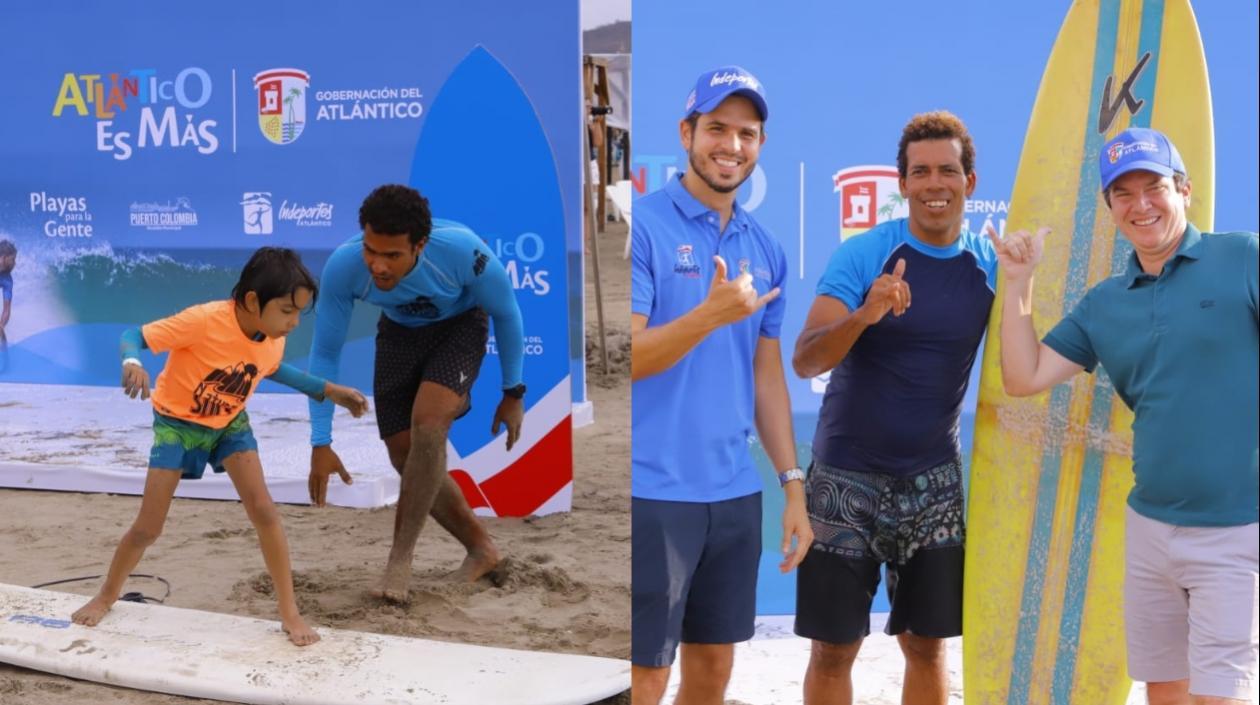 Visitantes en las playas.