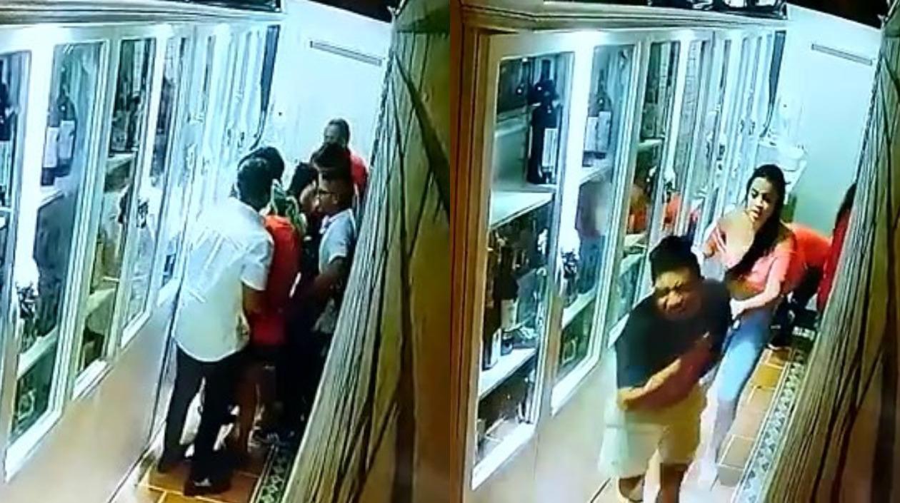 Momentos del suceso.