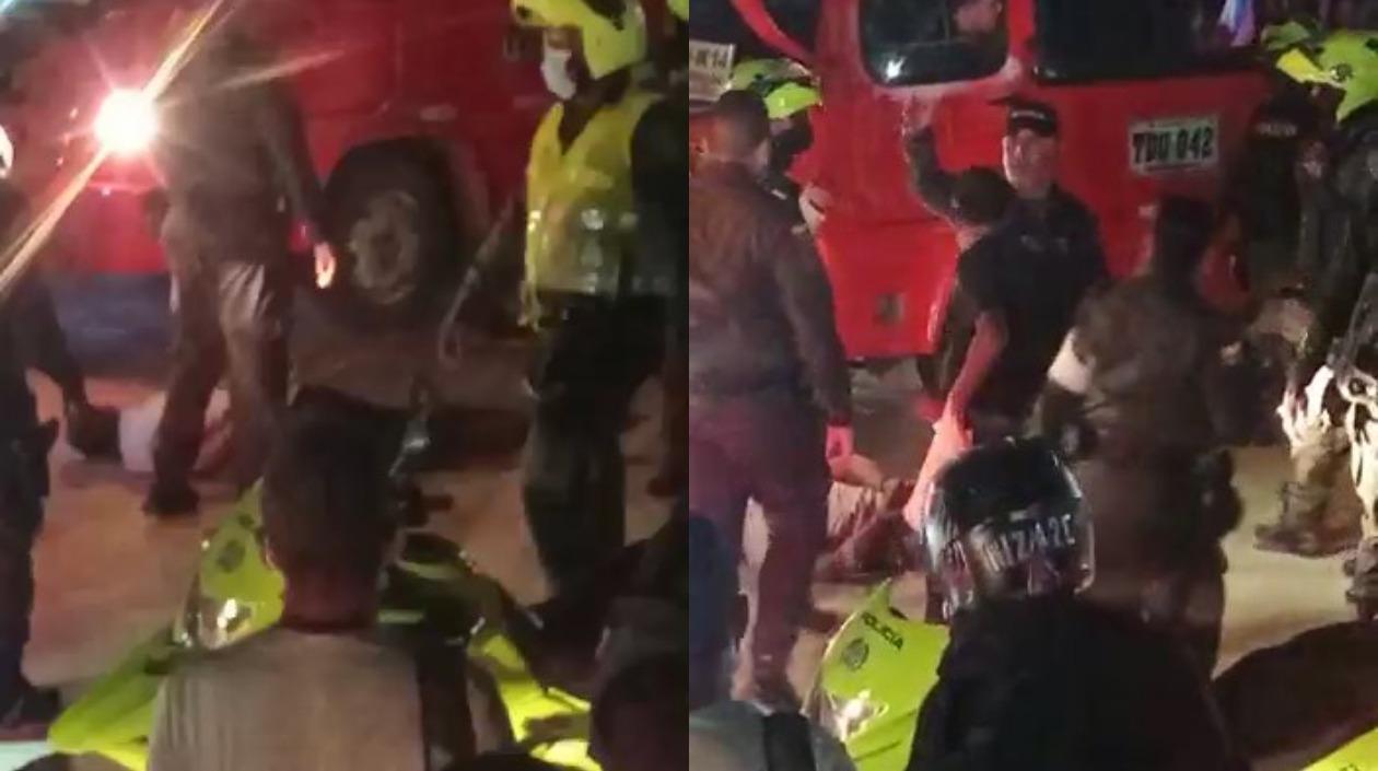 Lugar donde los capturaron.