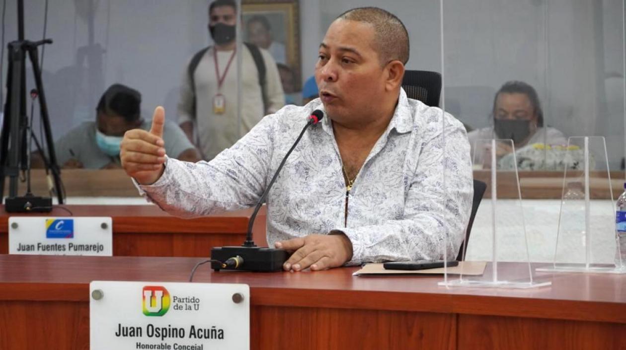 Juan Carlos Ospino, presidente del Concejo de Barranquilla.