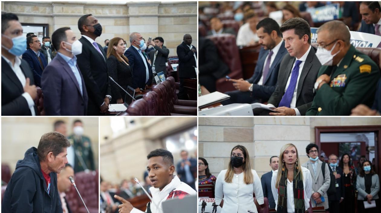 Imágenes del debate de moción de censura a Mindefensa.