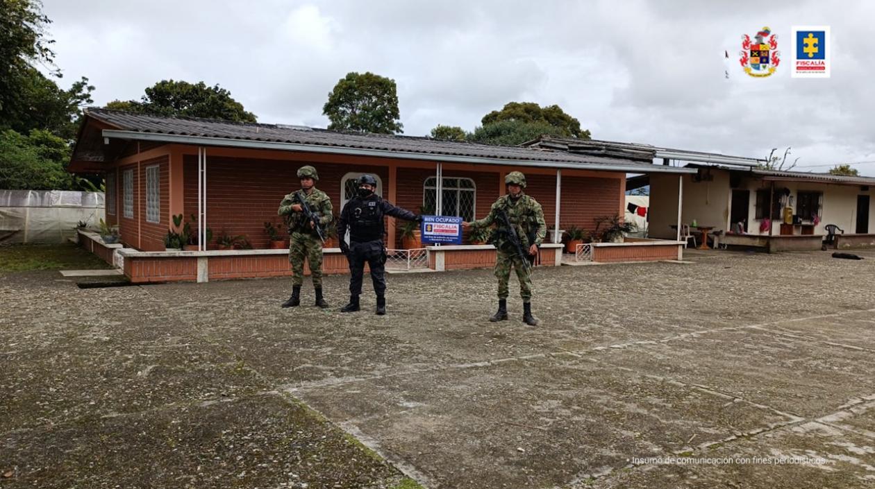 Parte de los bienes incautados.