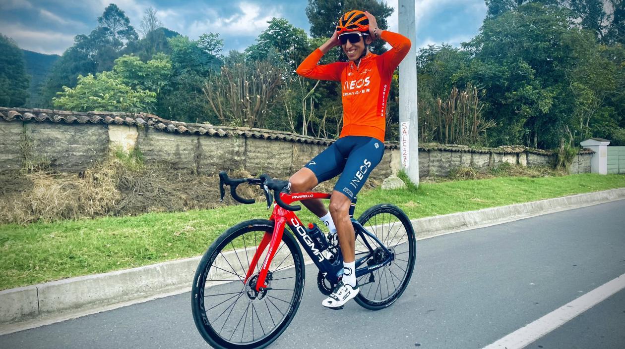 Egan Bernal, ciclista colombiano. 