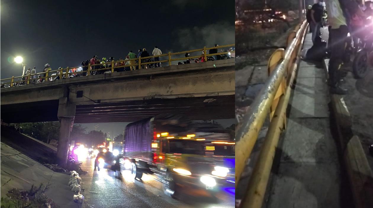 El homicidio ocurrió encima del puente de la 30 con Circunvalar.