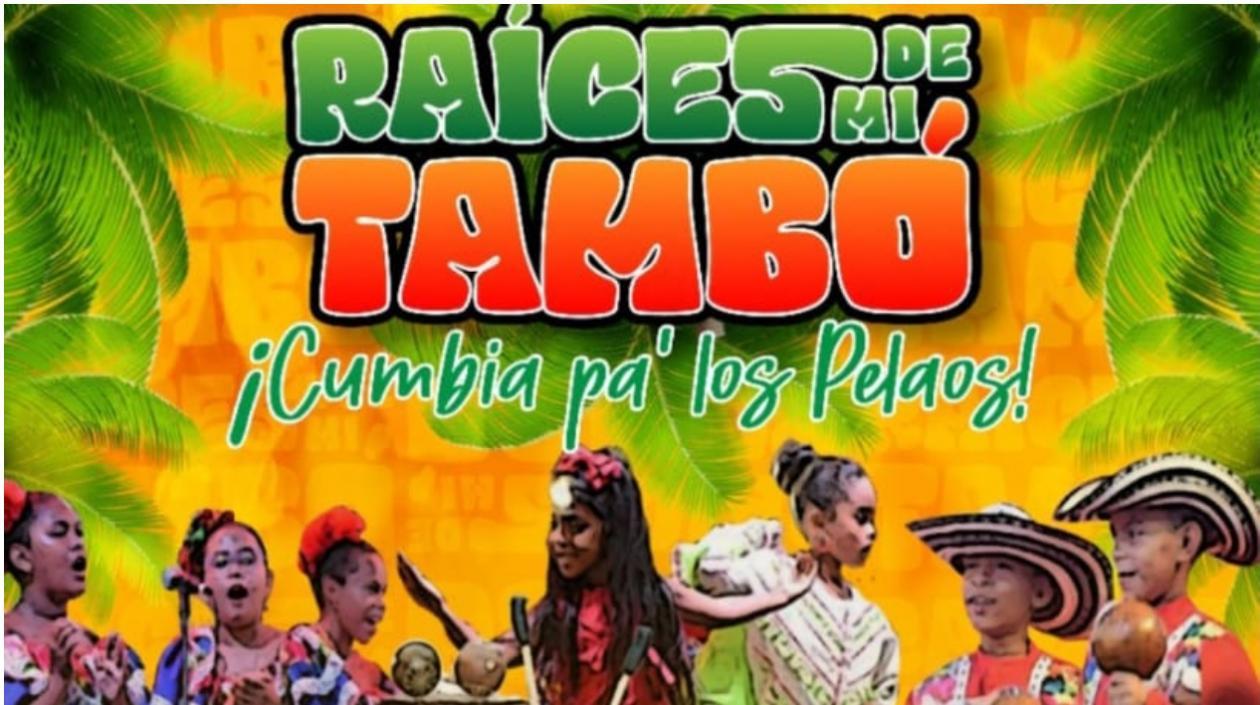 Aviso promocional del evento del próximo sábado en la Concha Acústica del Parque Sagrado Corazón.