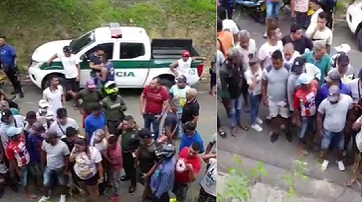 Lugar de la balacera.