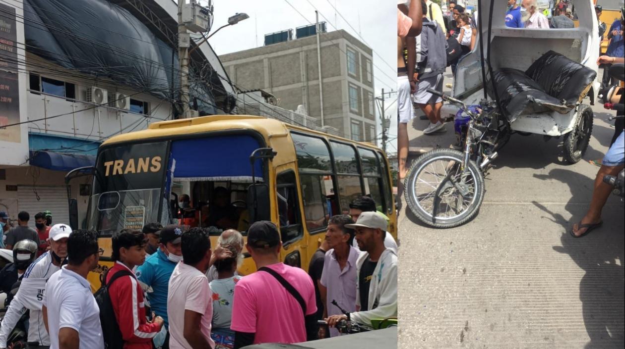 Imágenes del accidente.