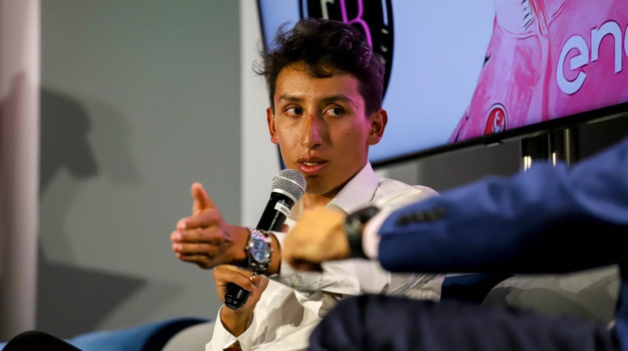El ciclista colombiano Egan Bernal.