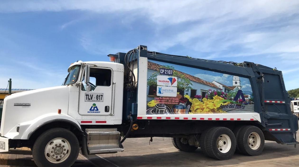 Camiones de basura en Valledupar. 