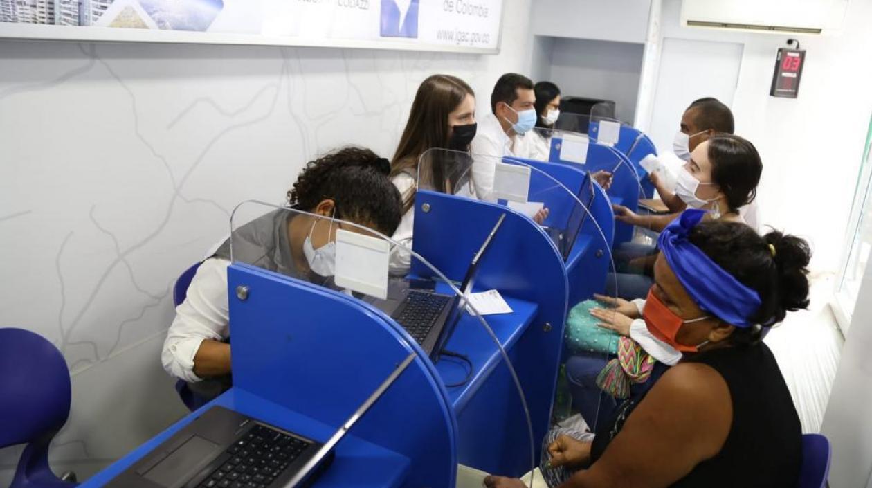 Unidad móvil del Igac
