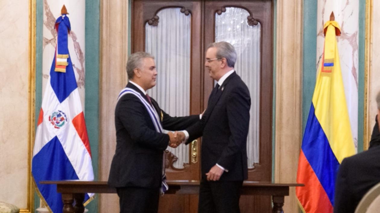 Presidente Iván Duque y su homólogo Luis Abinader.