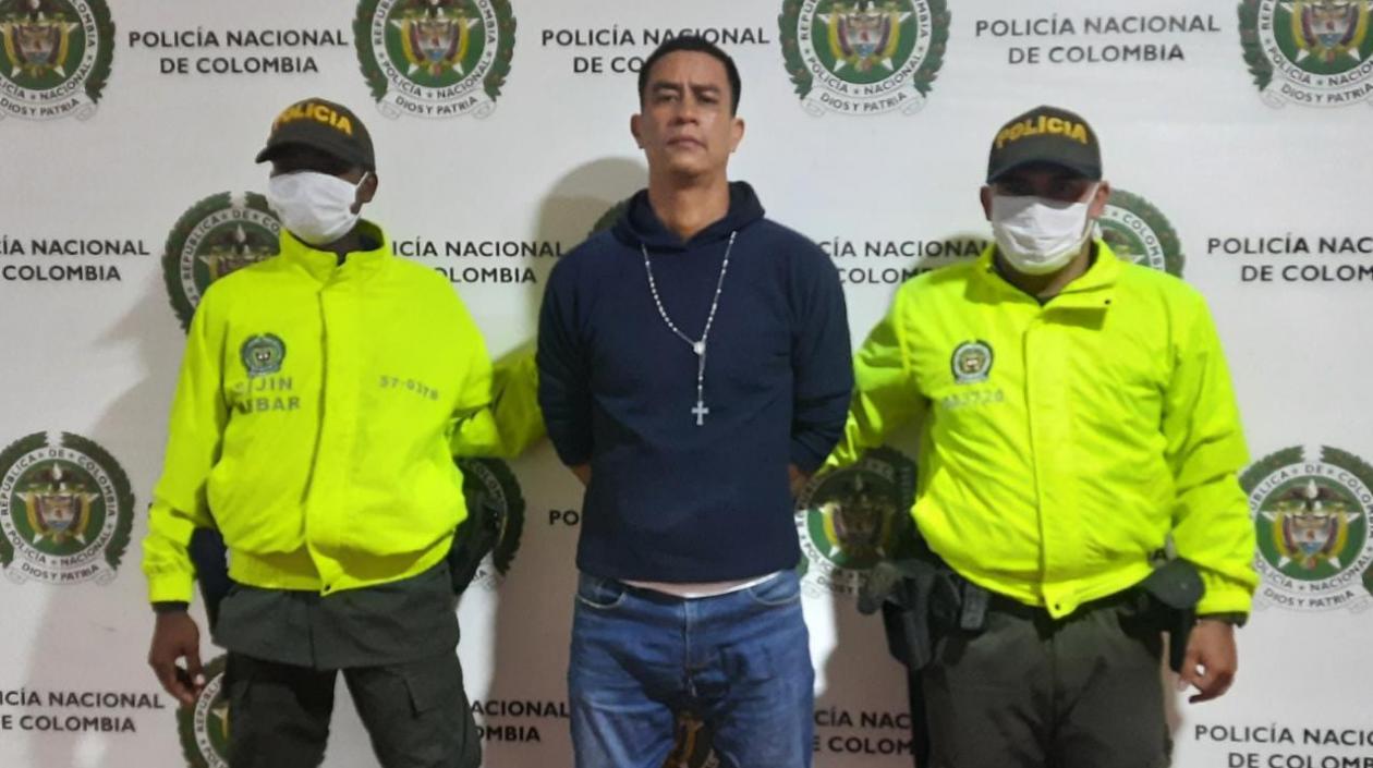 Rafael Ángel Cervantes Mejía, capturado.