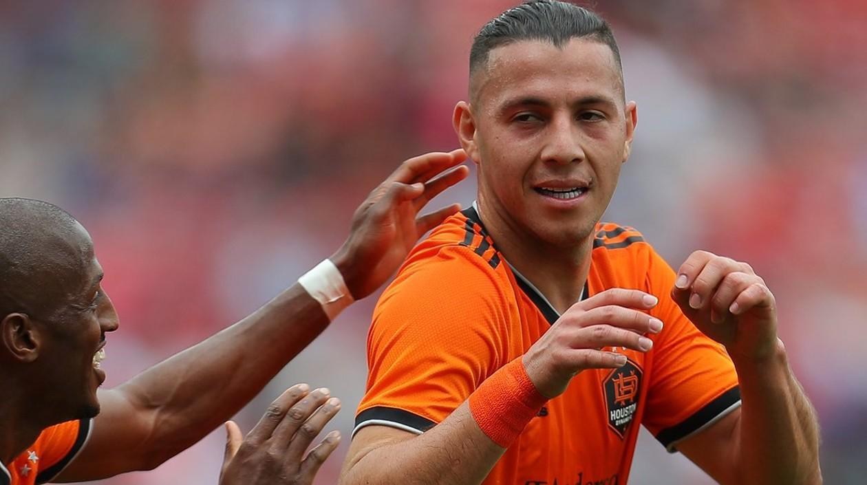 Sebastián Ferreira celebra tras su gol. 