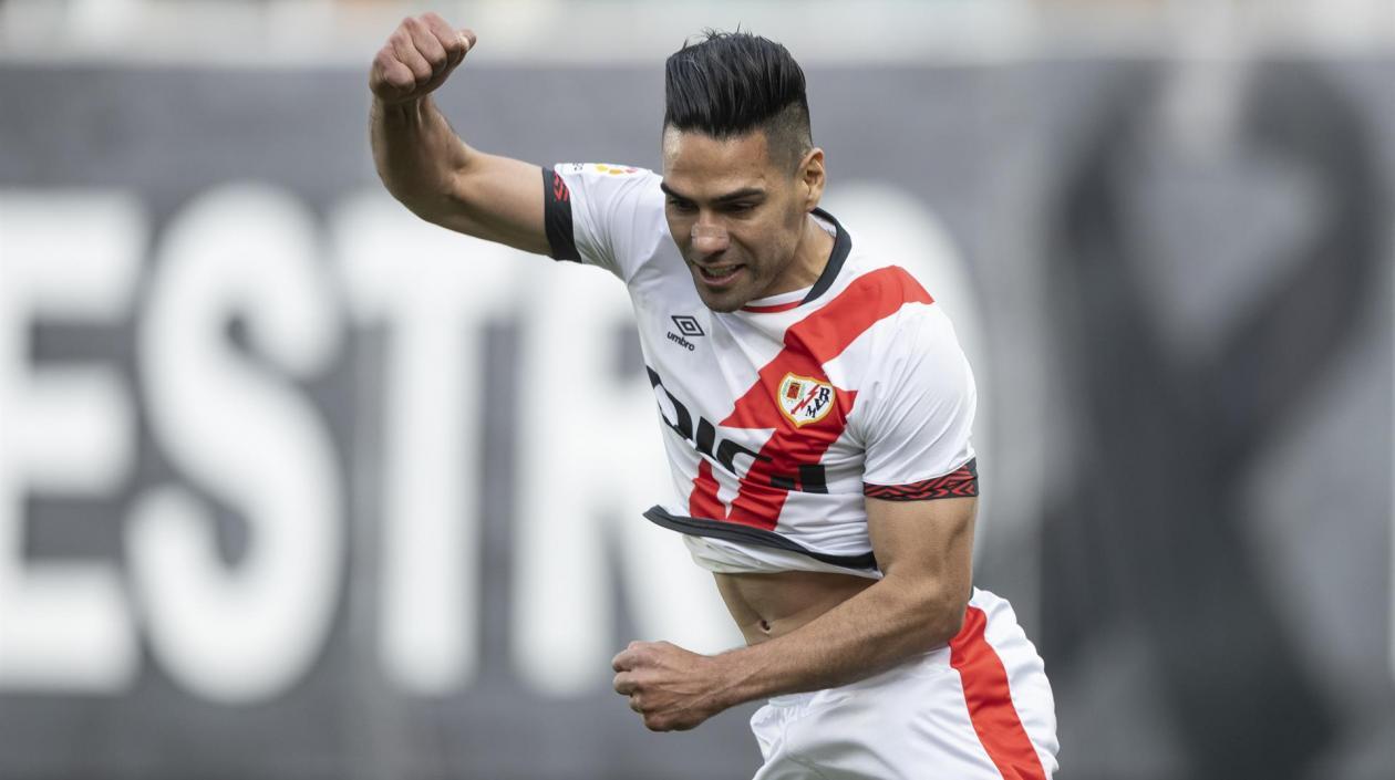 Falcao García, delantero del Rayo Vallecano. 