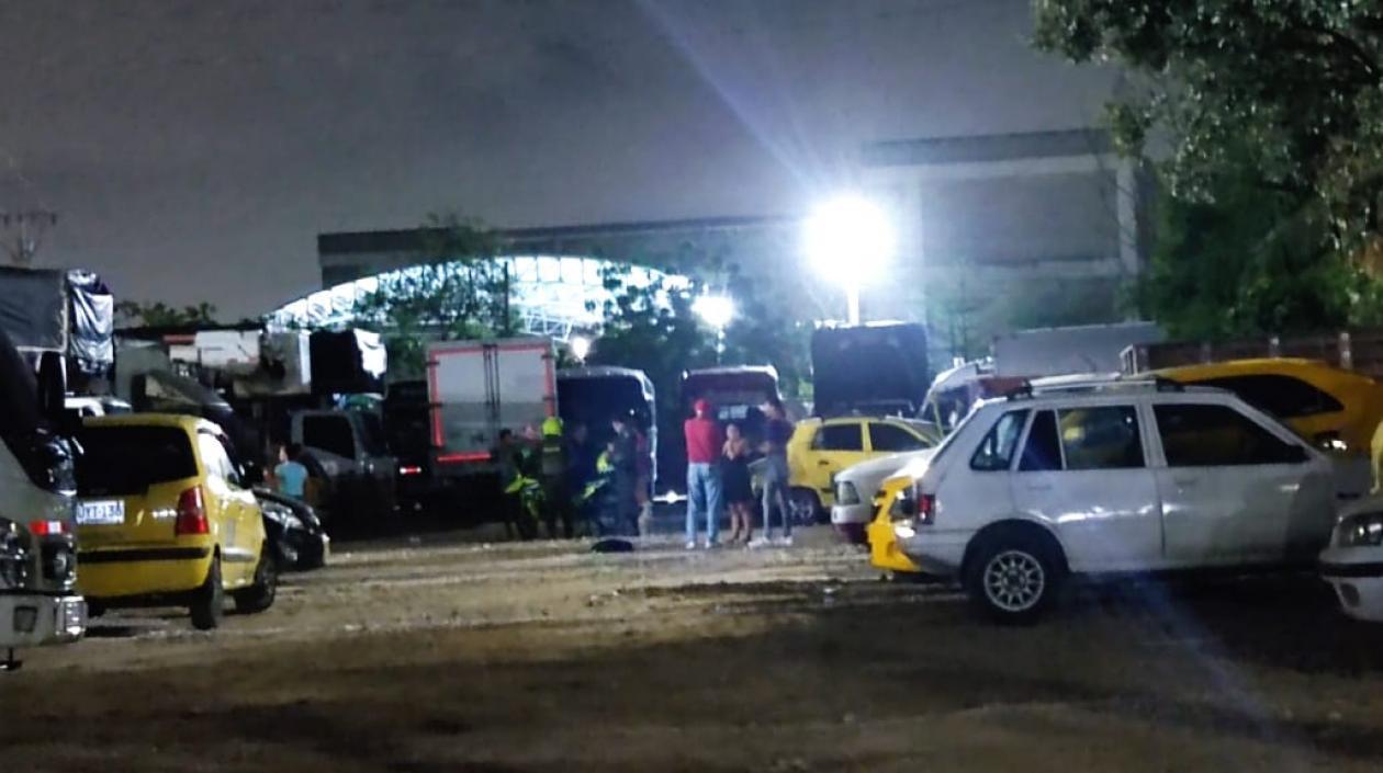 Parqueadero donde fue asesinado Nixon José Domínguez Leiva