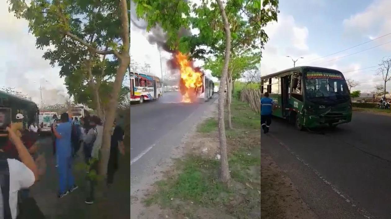 Imágenes del incendio.