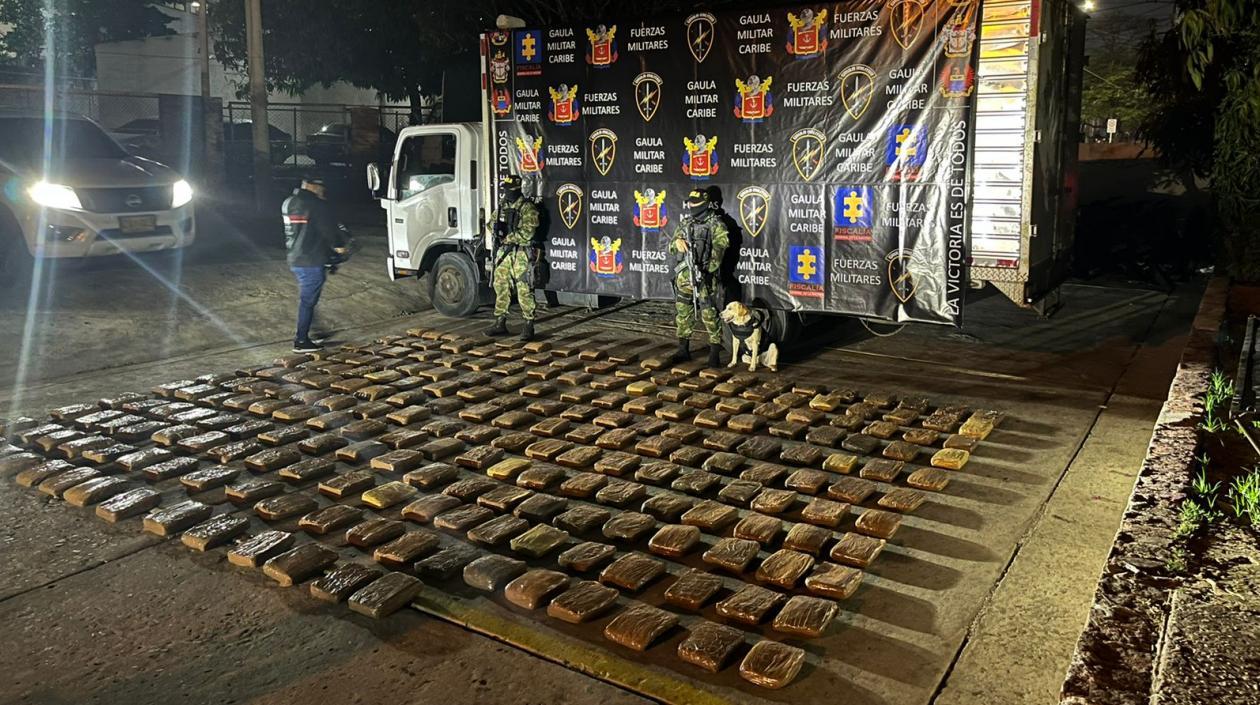 Marihuana incautada. 