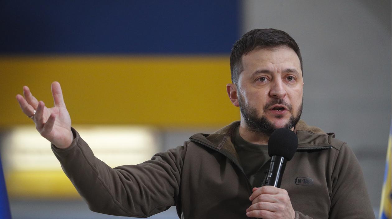 El presidente de Ucrania, Volodímir Zelenski.