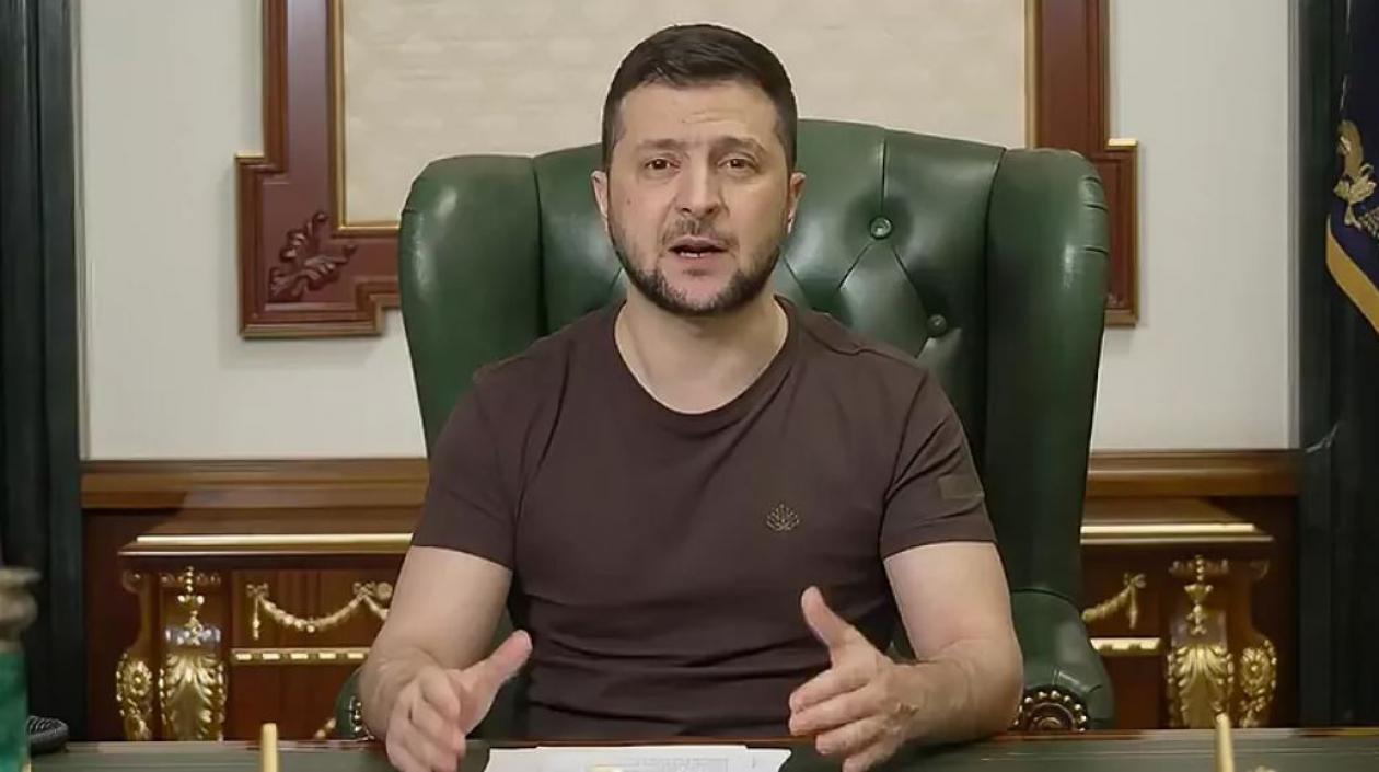 El presidente de Ucrania, Volodímir Zelenski.