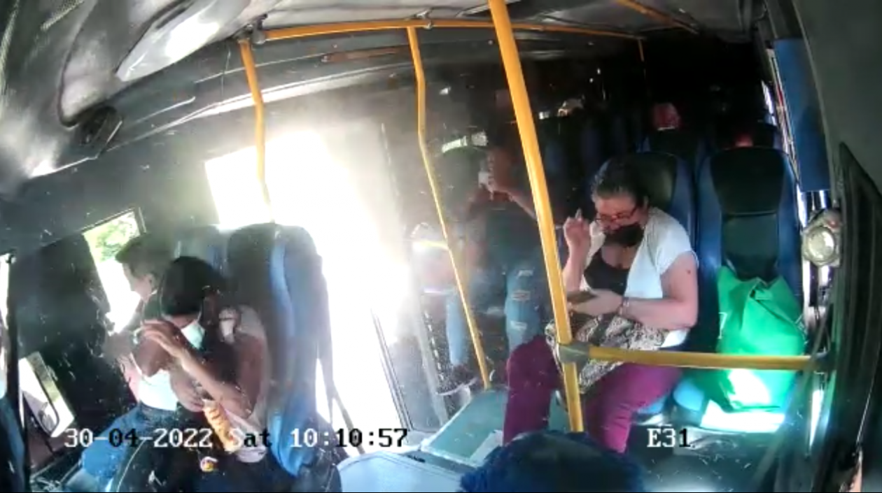 Momento del impacto.