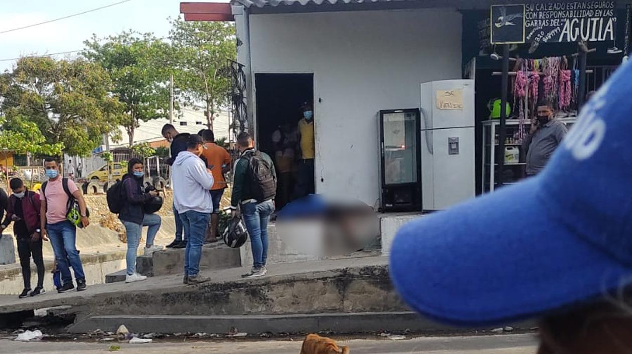 Diagonal 56 con carrera 24, lugar donde ocurrió el crimen. 