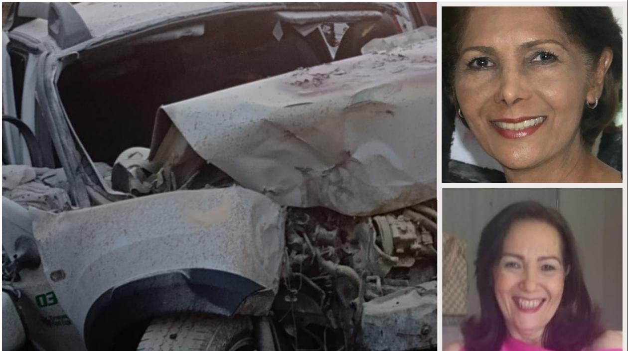 Así quedó la camioneta en la que viajaba la exdelegada Yadira del Carmen Toro y su hermana Rocío.