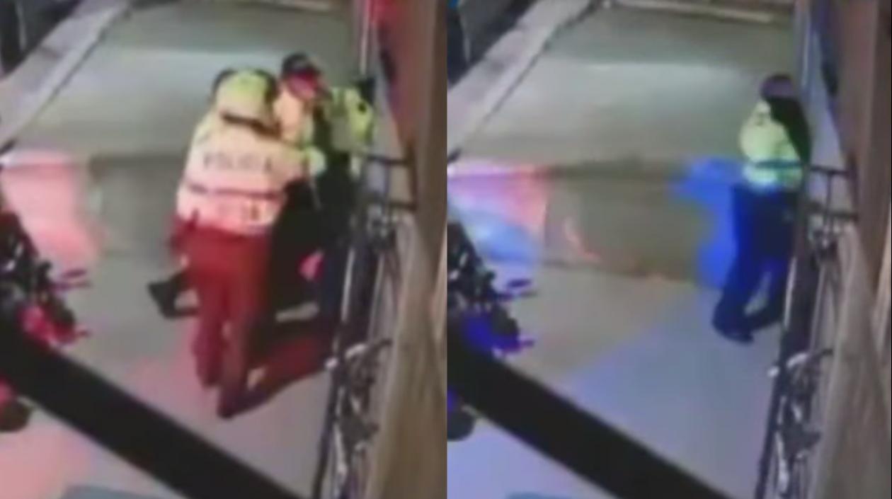 Imágenes de los delincuentes.