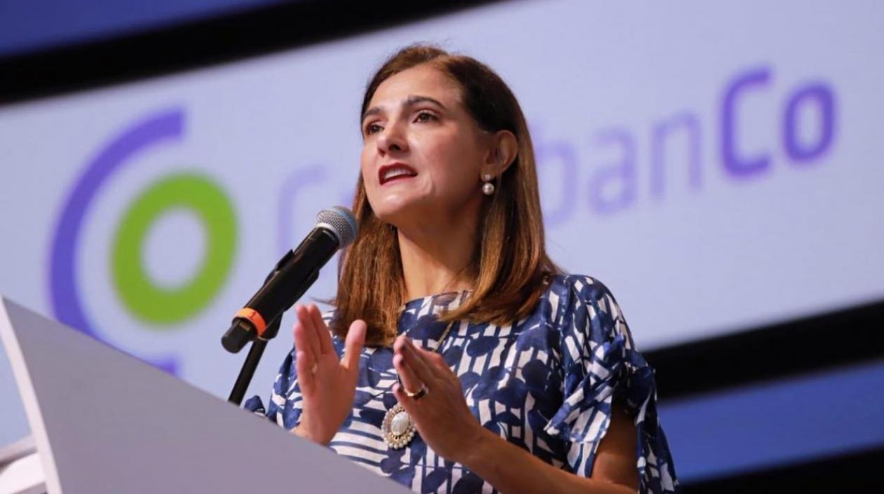 La ministra de Transporte, Ángela María Orozco.