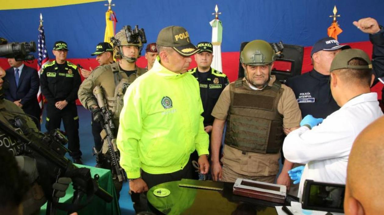 Instantes previos a la extradición de 'Otoniel'.