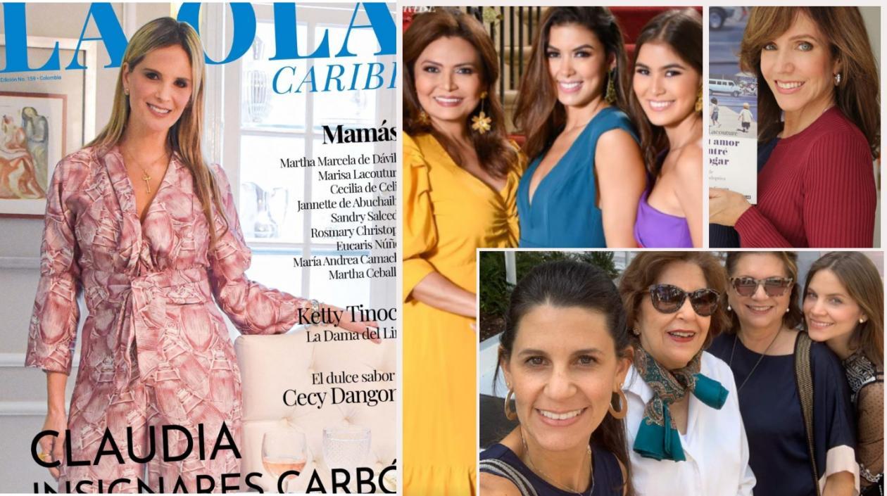 Portada de La Ola Caribe y algunas de las mamás entrevistadas.