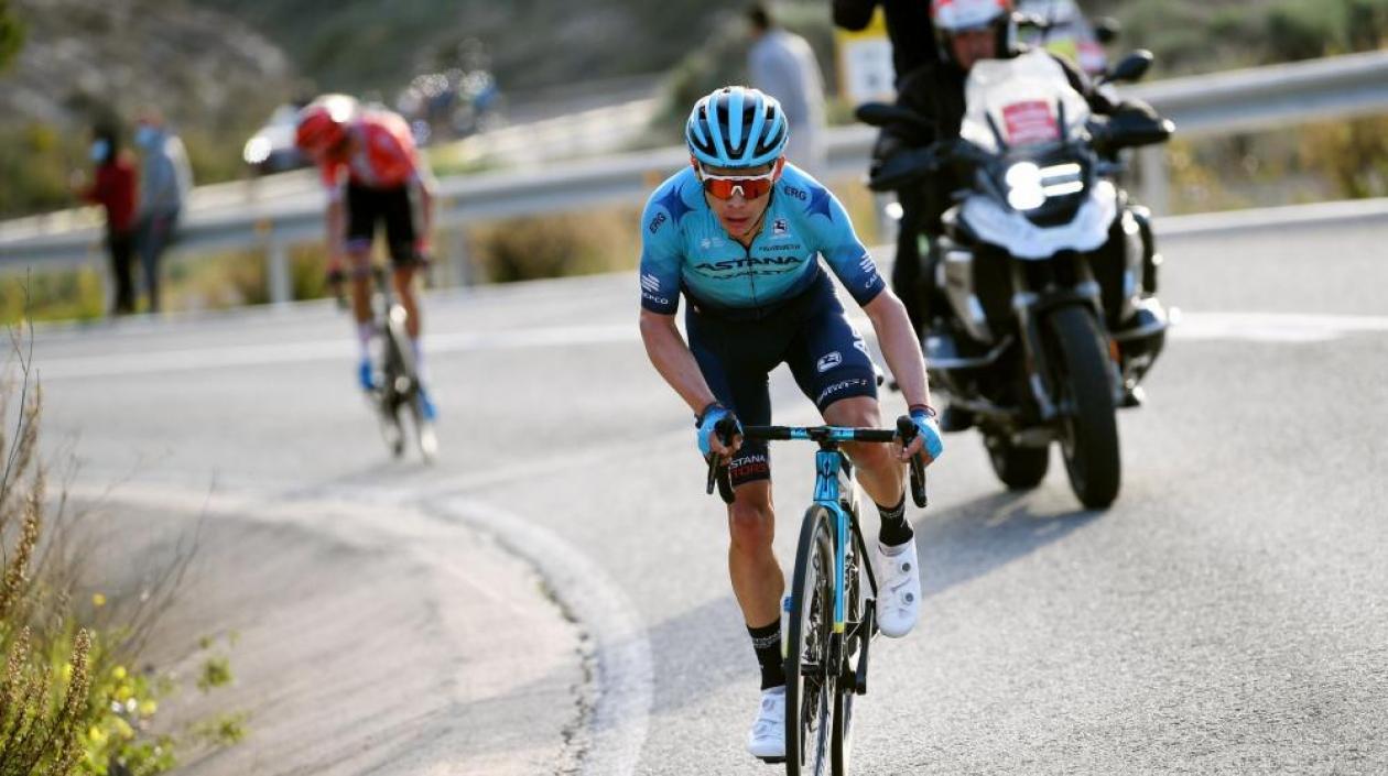 El ciclista colombiano Miguel Ángel López.