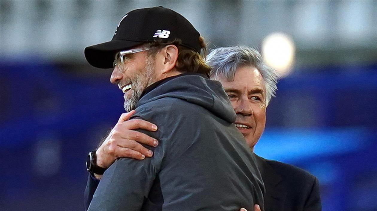 Jürgen Klopp y Carlo Ancelotti. 