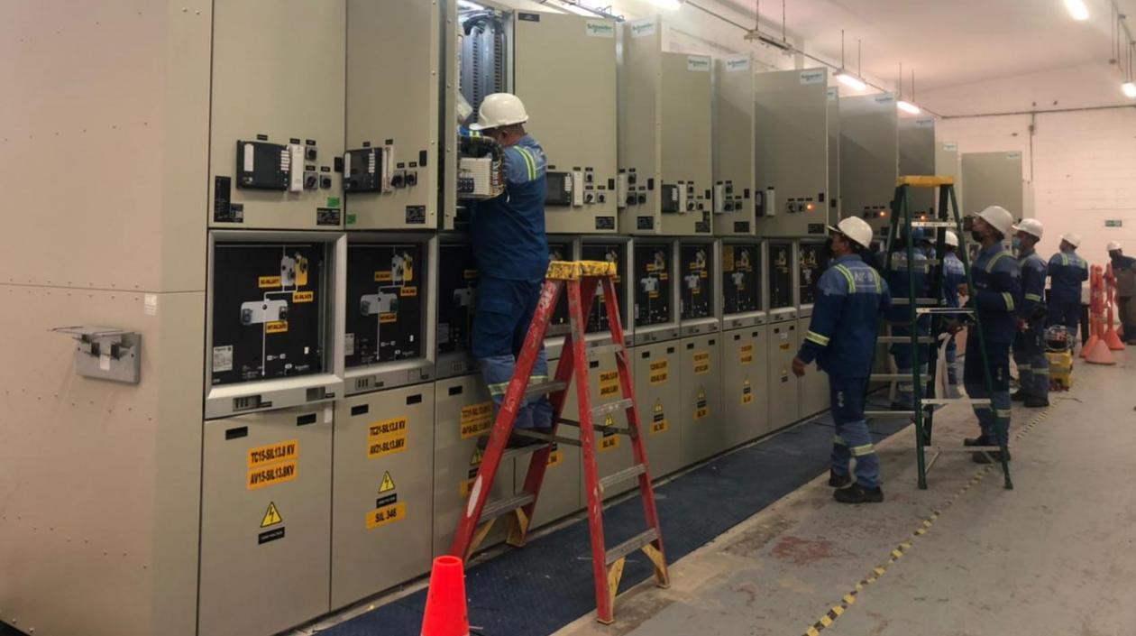 Trabajos que se vienen realizando en la Subestación La Unión. 