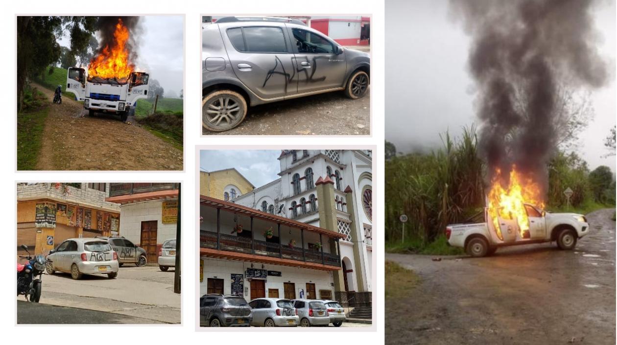 Acciones violentas en el paro armado del 'Clan del Golfo' en Colombia.