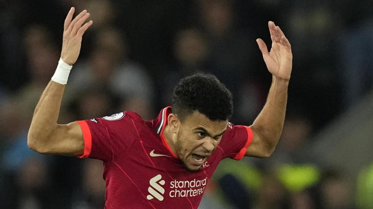 Luis Díaz anotó el gol del empate del Liverpool. 